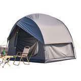 Bath Mats & Rugs: VEVOR SUV Tent for Camping, 8FT L x 8FT W, Waterproof PU2000mm Spacious Double Layer Design for 5-8 Person, SUV Camping Tent with Mesh Windows, Includes Rainfly & Storage Bag, for Outdoor Activities