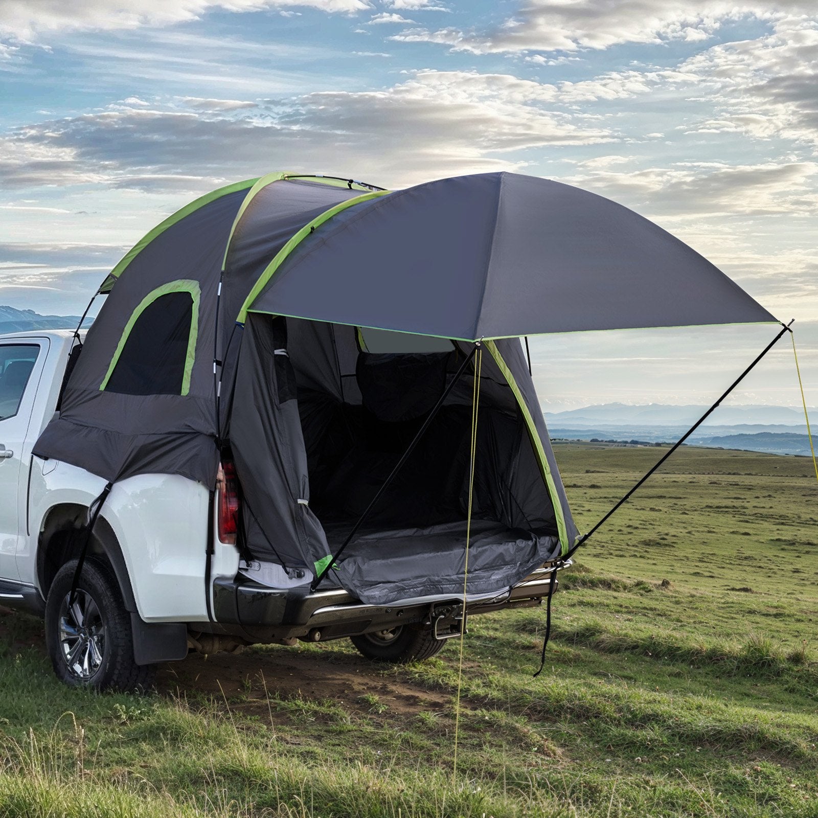 Caravan Accessories: VEVOR Truck Tent 5.0-5.2ft Waterproof PU2000 Truck Bed Camping Tent 2-3 Person