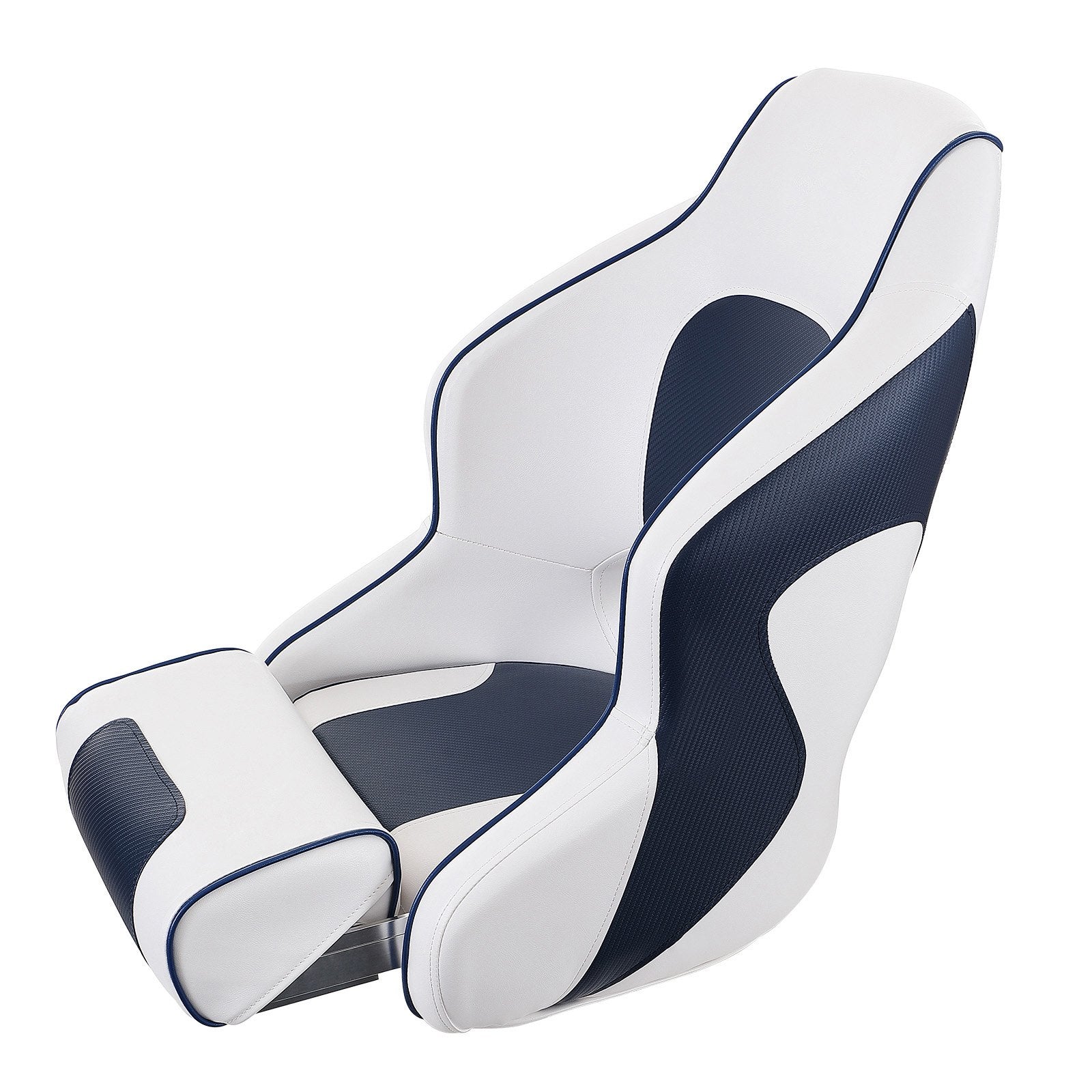 Scuba & Snorkeling: VEVOR Captain Bucket Seat Boat Seat, Flip Up Boat Seat, with Thickened Sponge Padding, Flip-up Bolster Boat Captain Chair for Fishing Boat, Sightseeing Boat, Speedboat, Canoe, 1-Piece