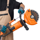 Chainsaws: VEVOR Electric Concrete Saw, 9 in, 2000 W 15 A Motor Circular Saw Cutter with 3.5 in Cutting Depth, Wet/Dry Disk Saw Cutter Includes Water Line, Pump and Blade, for Stone, Brick