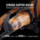 Chainsaws: VEVOR Electric Concrete Saw, 9 in, 2000 W 15 A Motor Circular Saw Cutter with 3.5 in Cutting Depth, Wet/Dry Disk Saw Cutter Includes Water Line, Pump and Blade, for Stone, Brick