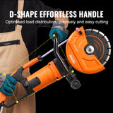 Chainsaws: VEVOR Electric Concrete Saw, 9 in, 2000 W 15 A Motor Circular Saw Cutter with 3.5 in Cutting Depth, Wet/Dry Disk Saw Cutter Includes Water Line, Pump and Blade, for Stone, Brick
