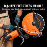 Chainsaws: VEVOR Electric Concrete Saw, 14 in, 2000 W Motor Circular Saw Cutter with Max. 5 in Adjustable Cutting Depth, Wet Disk Saw Cutter Includes Water Line, Pump and Blade, for Stone, Brick