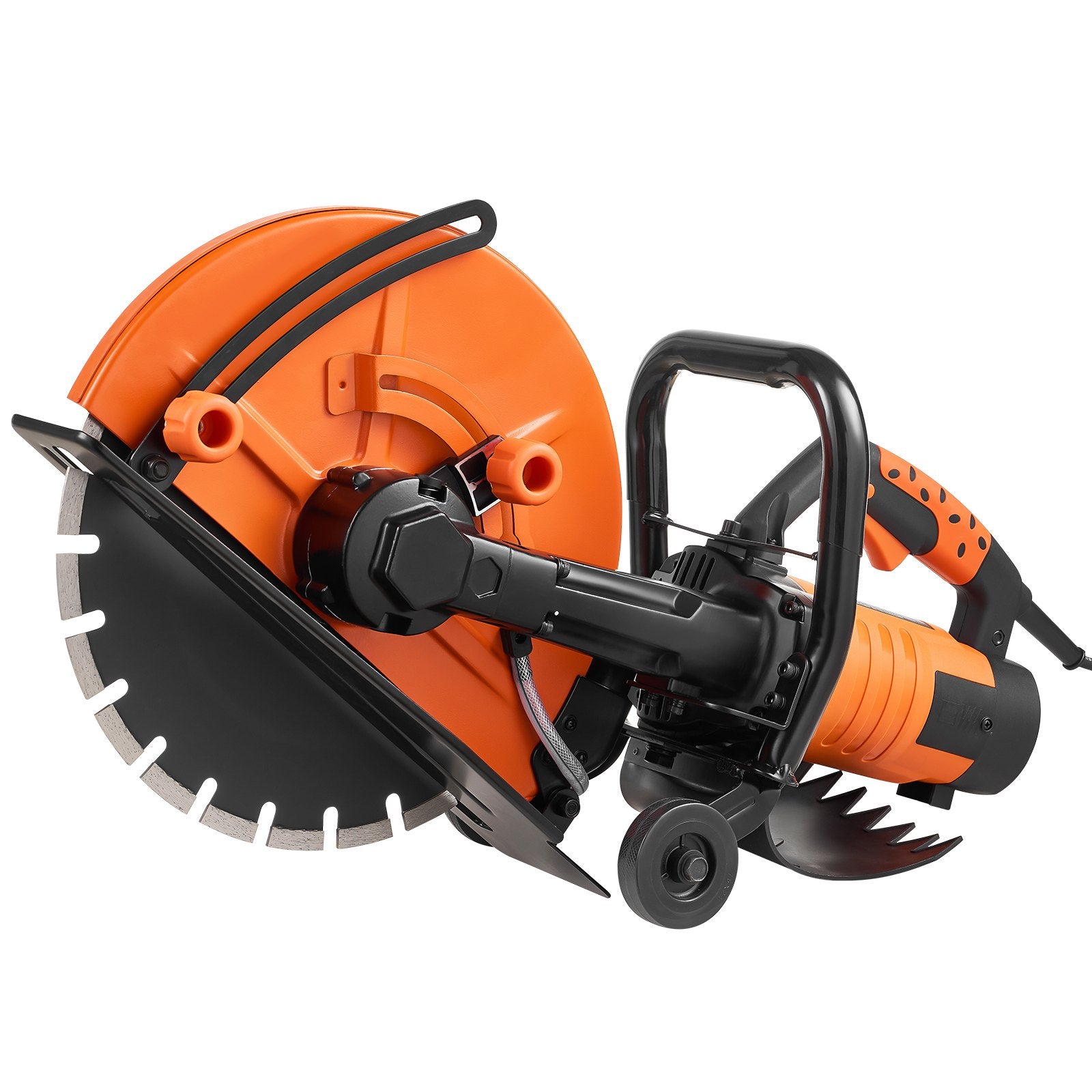 Chainsaws: VEVOR Electric Concrete Saw, 14 in, 2000 W Motor Circular Saw Cutter with Max. 5 in Adjustable Cutting Depth, Wet Disk Saw Cutter Includes Water Line, Pump and Blade, for Stone, Brick