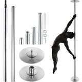 Basketball & Basketball Accessories: VEVOR Professional Dancing Pole, Spinning Static Dancing Pole Kit, Portable Removable Pole, 45mm Heavy-Duty Stainless Steel Pole, Height Adjustable Fitness Pole, for Exercise Home Club Gym, Silver