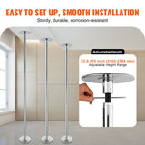 Basketball & Basketball Accessories: VEVOR Professional Dancing Pole, Spinning Static Dancing Pole Kit, Portable Removable Pole, 45mm Heavy-Duty Stainless Steel Pole, Height Adjustable Fitness Pole, for Exercise Home Club Gym, Silver