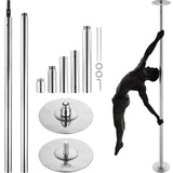 Basketball & Basketball Accessories: VEVOR Professional Dancing Pole, Spinning Static Dancing Pole Kit, Portable Removable Pole, 45mm Heavy-Duty Stainless Steel Pole, Height Adjustable Fitness Pole, for Exercise Home Club Gym, Silver