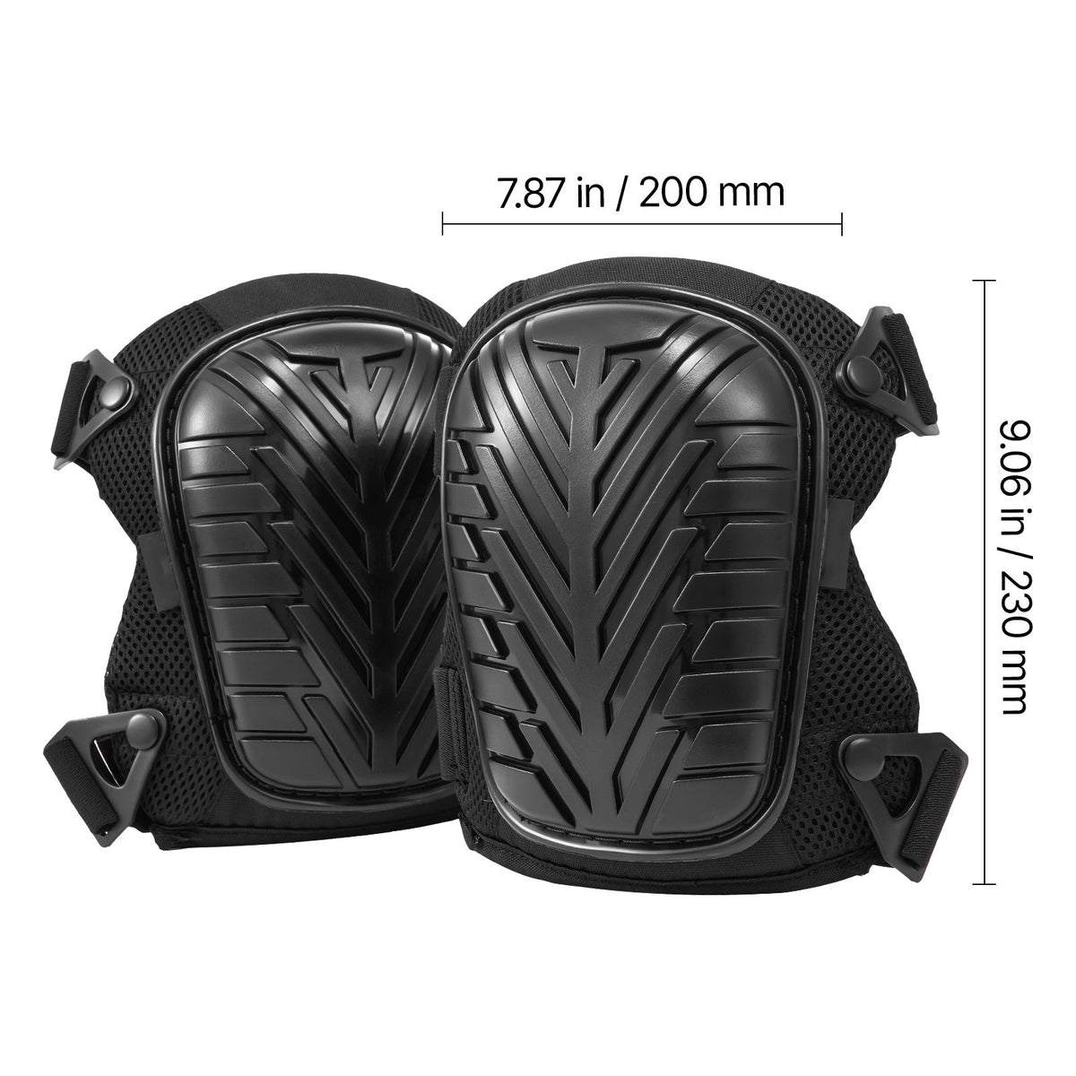 Knee Pads for Work, Heavy Duty Construction Knee Pads with Adjustable Straps & Rivets, Thick Gel Knee Pads with Foam Cushion for All-Round Knee Protection, Fit Men & Women for Flooring Gardening