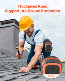 Supports & Braces: VEVOR Knee Pads for Work, Extended Heavy Duty Construction Knee Pads with 2 Extension Straps, Anti-slip Foam Gel Knee Pads, Men & Women, for Gardening Flooring Roofing and Cleaning, Black and Orange