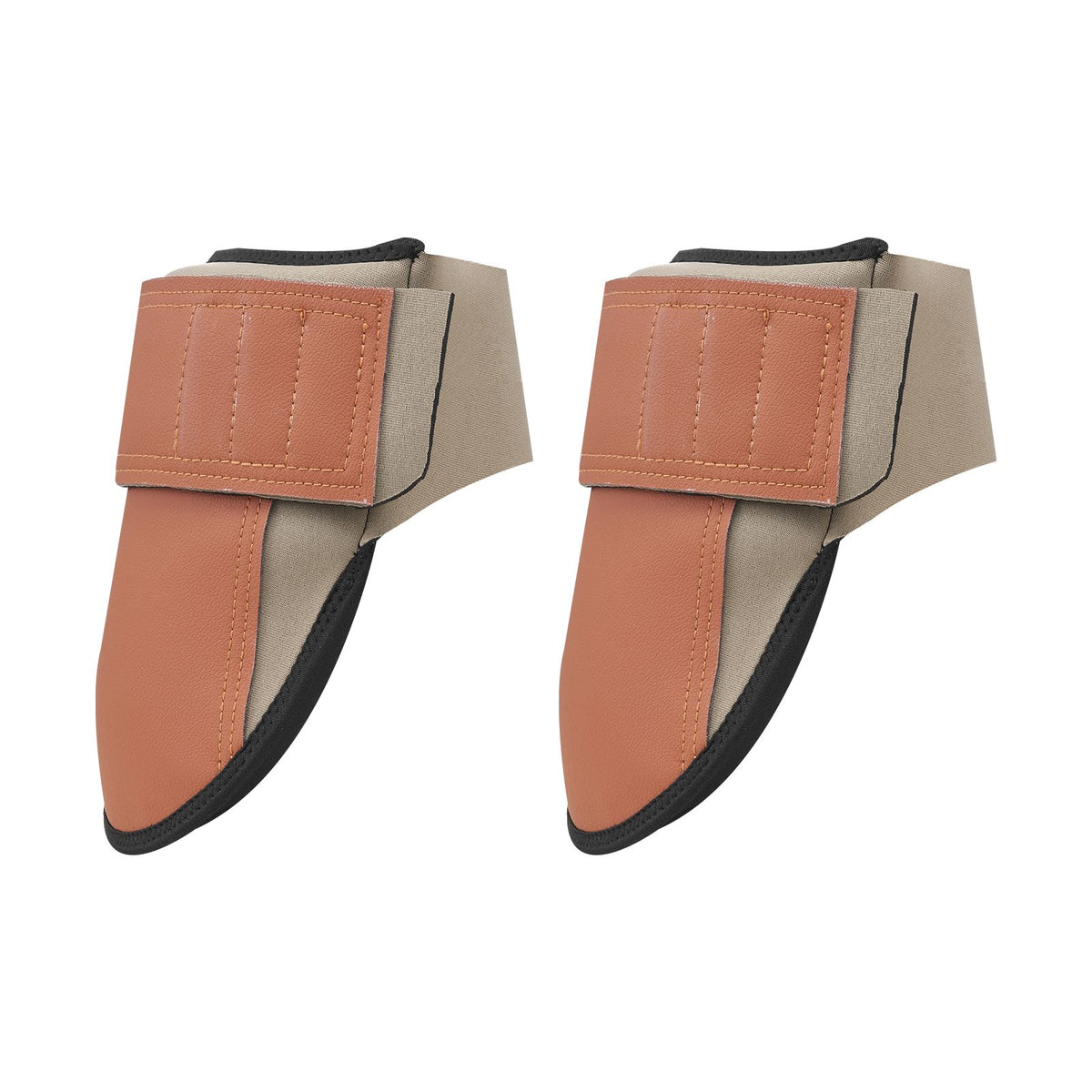Knee Pads for Work, Durable Leather Construction Pads, Machine Washable Work Knee Pads, Easy to Wear and Take off, Extra Thick Knee Support for Gardening Flooring and Cleaning, Black and Brown