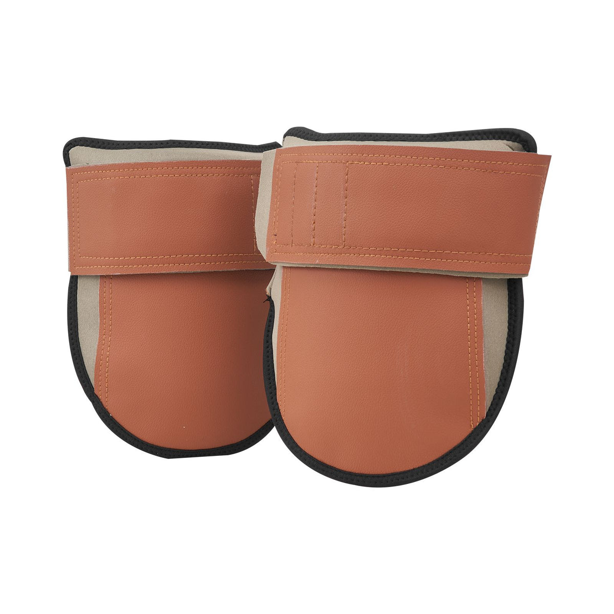 Knee Pads for Work, Durable Leather Construction Pads, Machine Washable Work Knee Pads, Easy to Wear and Take off, Extra Thick Knee Support for Gardening Flooring and Cleaning, Black and Brown