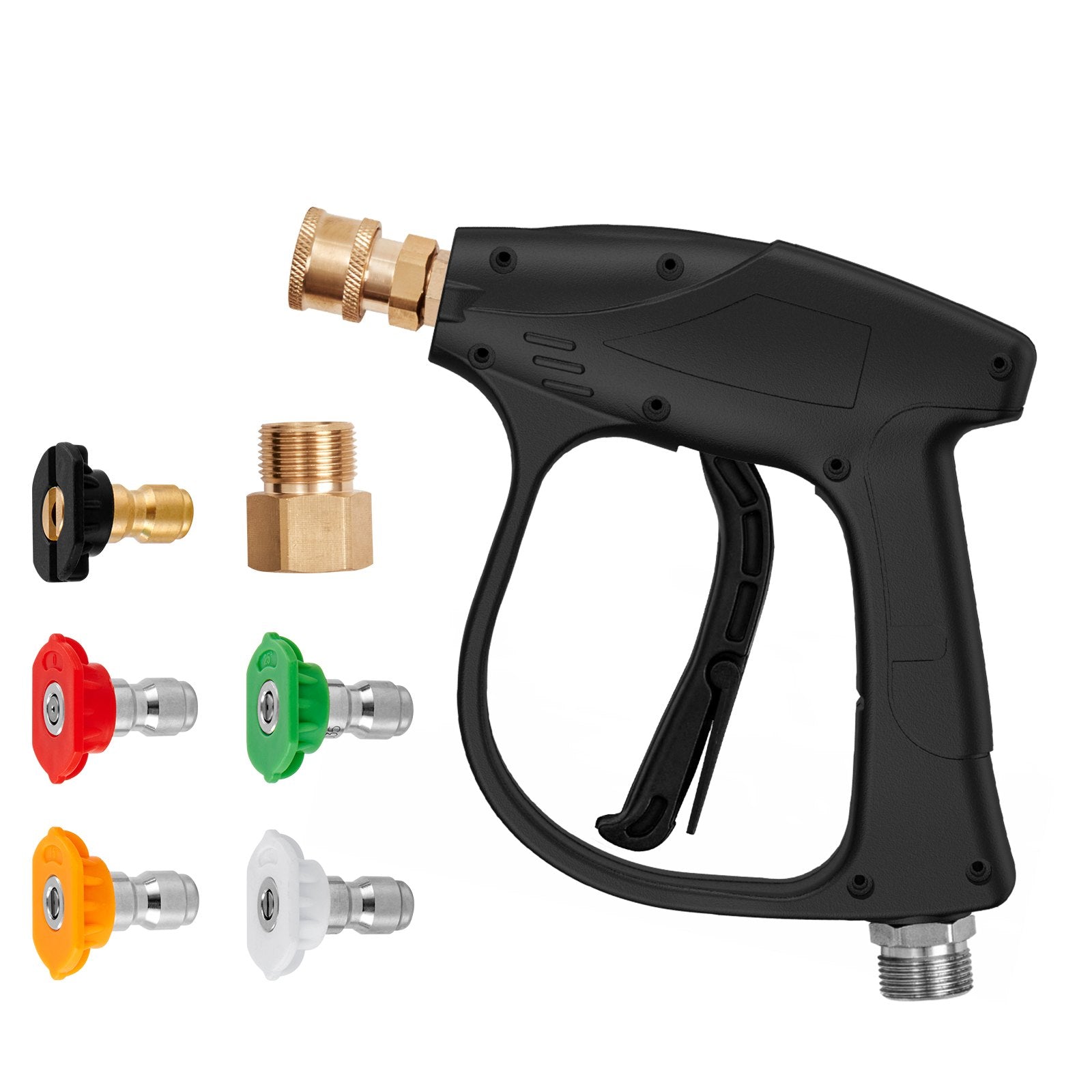 Automotive Cleaning: VEVOR 1/4'' High Pressure Washer Gun 4350PSI Power Wash Foam Spray w/ Nozzle