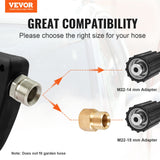 Automotive Cleaning: VEVOR 1/4'' High Pressure Washer Gun 4350PSI Power Wash Foam Spray w/ Nozzle