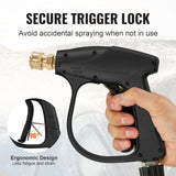 Automotive Cleaning: VEVOR 1/4'' High Pressure Washer Gun 4350PSI Power Wash Foam Spray w/ Nozzle
