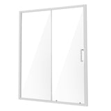 Shower Heads & Screens: VEVOR Semi-frameless Shower Door 57.7-59" x 70" SGCC Tempered Glass 1/4" Chrome