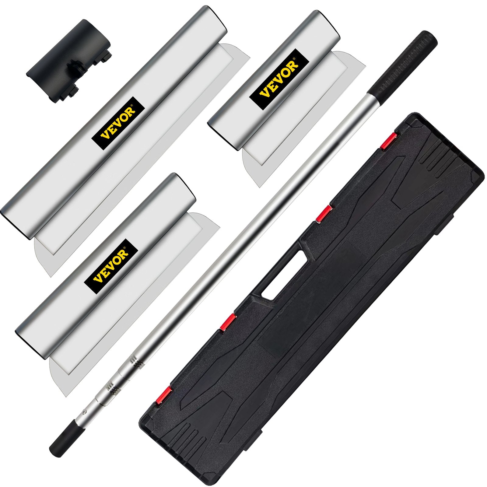 Chainsaws: VEVOR Skimming Blade Set,10"+16"+24" Blades + 35"-78" Extension Handle，European Stainless Steel Construction Knife, Aluminum Blade Profile Smoothing Knockdown Spatula for Gyprock/Drywall/Wall-Boa