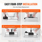 Ladders & Scaffolding: VEVOR Drywall Skimming Kit, Handle + Fixator Smoothing Knife Accessory, Professional Skim Coat Tools For Drywall, Wipe/Drywall Knife, for Gyprock / WallBoard / Plasterboard (No Blade)