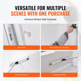 Ladders & Scaffolding: VEVOR Drywall Skimming Kit, Handle + Fixator Smoothing Knife Accessory, Professional Skim Coat Tools For Drywall, Wipe/Drywall Knife, for Gyprock / WallBoard / Plasterboard (No Blade)