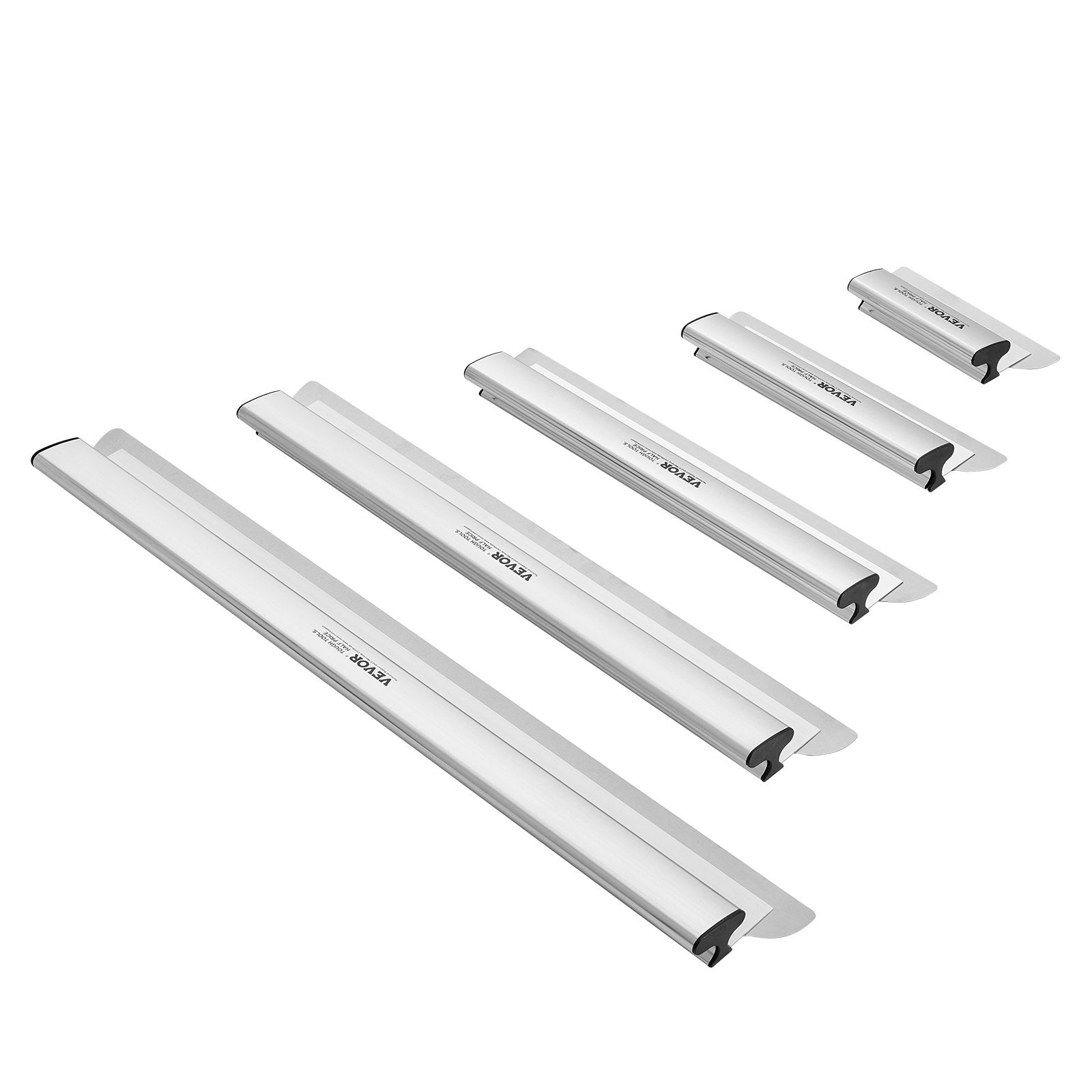 Putty Knives, Scrapers & Chisels: VEVOR Drywall Skimming Blade Set, 10/16/24/32/40 in Skimming Blades + 34-81.6 in Extension Handle Pole, Stainless Steel Knife Professional Skim Coat Tools, for Gyprock/WallBoard/Plasterboard