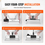 Putty Knives, Scrapers & Chisels: VEVOR Drywall Skimming Blade Set, 7/10/14/16/24 in Skimming Blades + 34 - 81.6 in Extension Handle Pole, Stainless Steel Knife Professional Skim Coat Tools, for Gyprock/WallBoard/Plasterboard