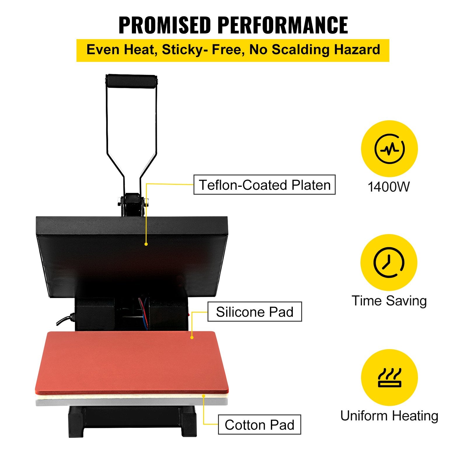 Heat Press 15X15 Inch Heat Press Machine Industrial Quality Power T Shirt Heat Press Sublimation Machine Clamshell Heat Press Machine for T Shirts