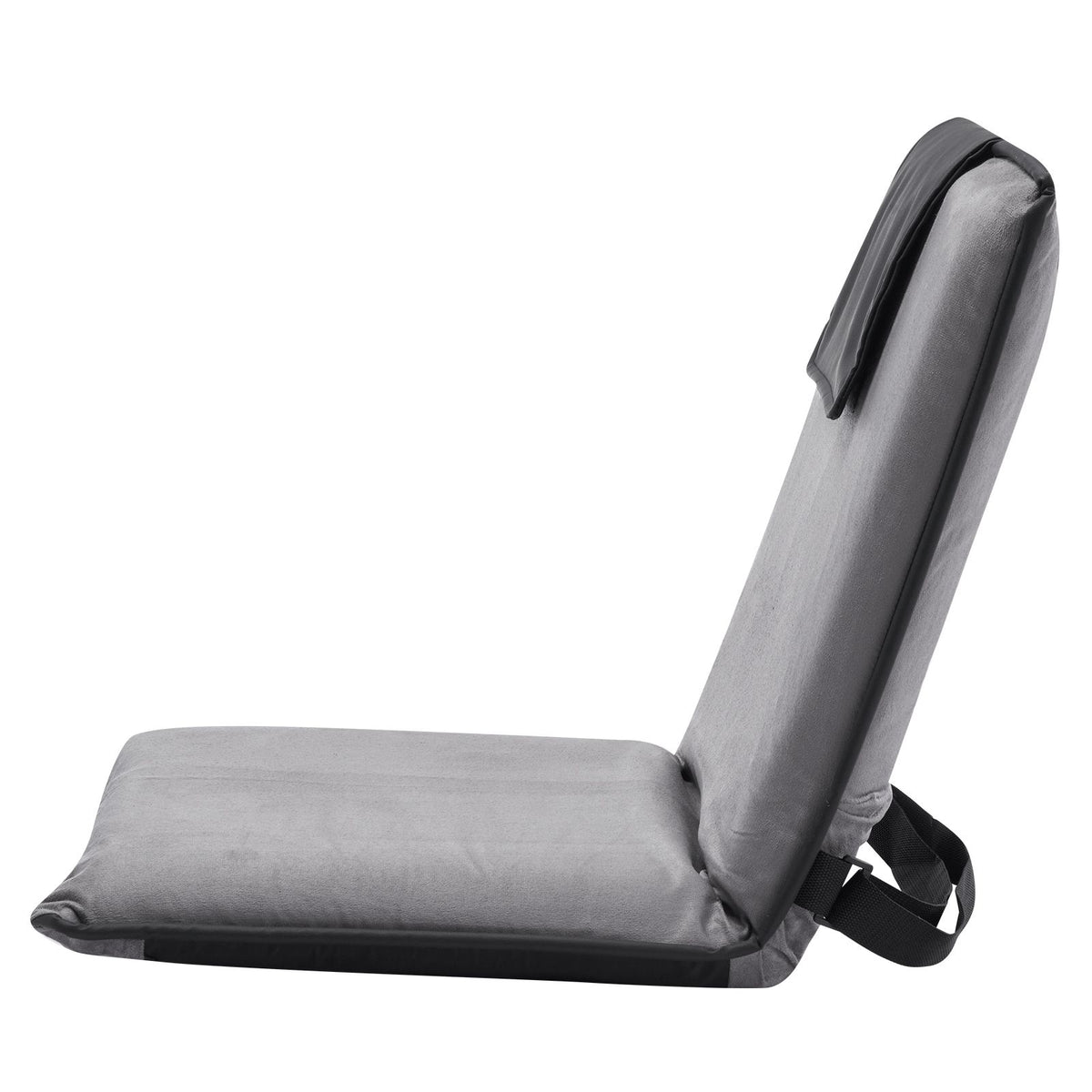 Floor Chair, 6-Position Adjustable Meditation Chair with Back Support, Folding Sofa Chair for Reading TV Watching and Gaming, Portable Floor Seat Lounge Sofa Chair for Kids Teens Adults, Gray