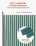 Door Hardware: VEVOR Bottom Locking Privacy Slats, Single-Wall Vertical Bottom-Locking Slats for Chain-Link Fence, High-Density HDPE Chain Link Slats Ideally Fit 1.2 m High Fence for Garden Farm Sports Field(Green)