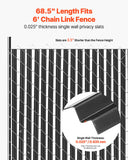 Vases & Table Decor: VEVOR Bottom Locking Privacy Slats, Single-Wall Vertical Bottom-Locking Slats for Chain-Link Fence, High-Density HDPE Chain Link Slats Ideally Fit 1.8 m High Fence for Garden Farm Sports Field(Black)
