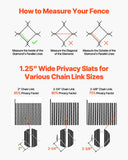 Vases & Table Decor: VEVOR Bottom Locking Privacy Slats, Single-Wall Vertical Bottom-Locking Slats for Chain-Link Fence, High-Density HDPE Chain Link Slats Ideally Fit 1.8 m High Fence for Garden Farm Sports Field(Black)
