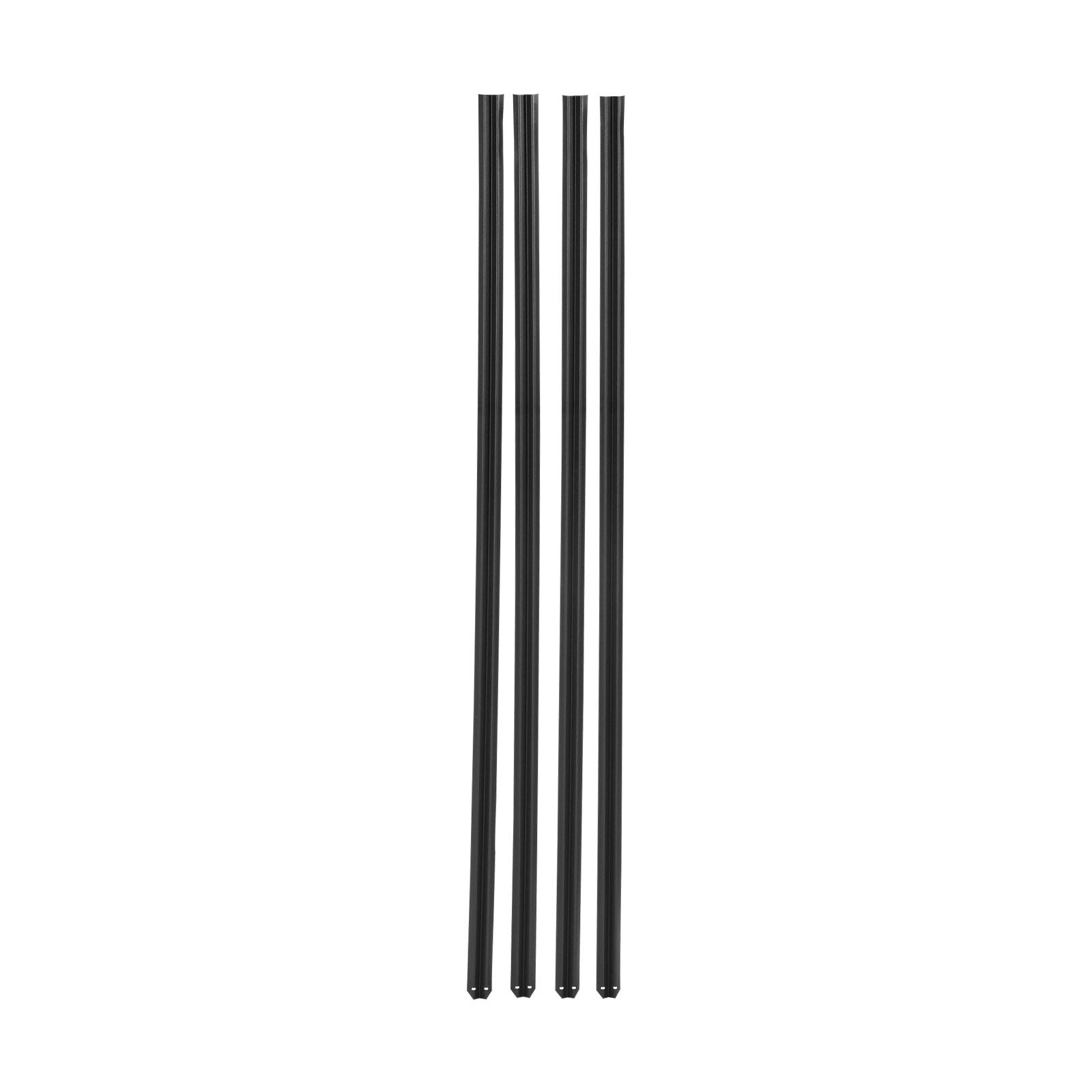 Vases & Table Decor: VEVOR Bottom Locking Privacy Slats, Single-Wall Vertical Bottom-Locking Slats for Chain-Link Fence, High-Density HDPE Chain Link Slats Ideally Fit 1.8 m High Fence for Garden Farm Sports Field(Black)