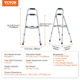 Mobility & Accessibility: VEVOR Folding Hemi Walker One Arm Mobility Walker for Senior & Adjustable Height