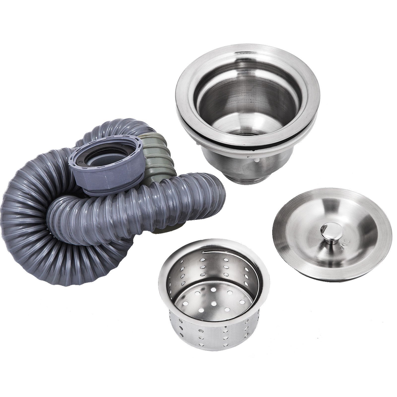 Kitchen & Bathroom DIY: VEVOR Handmade Sink Non-magnetic Stainless Steel Kitchen Sink Hand Made 1 Compartment 40.6 x 39.4 x 25.4 cm Capacity Huge Tub Sink with Right Hand Platform for Farmhouse Cafe Shop Hospital