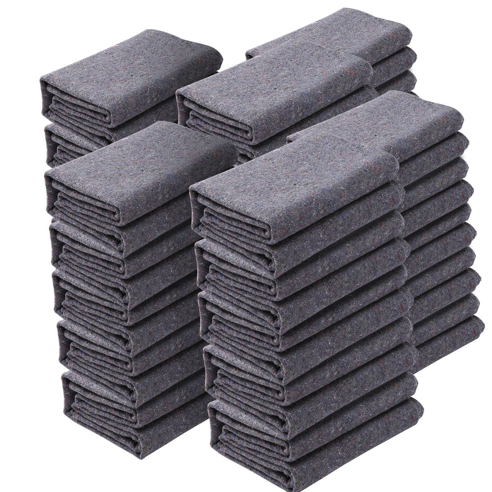 Food Storage: VEVOR Moving Blankets, 72" x 54", 21 lbs/dz Weight, 24 Packs, Professional Recycled Cotton Packing Blanket, Large Heavy Duty Shipping Mover Pads Perfect for Protecting Furniture, Floors, Appliances
