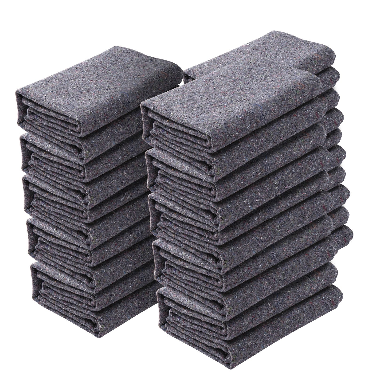 Blankets & Throws: VEVOR Moving Blankets, 1829 x 1372 mm, 12 kg/dz Weight, 12 Pack, Professional Recycled Cotton Packing Blanket, Large Heavy Duty Shipping Mover Pads Perfect for Protecting Furniture, Floors, Appliances