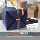 Blankets & Throws: VEVOR Moving Blankets, 2032 x 1829 mm, 29.5 kg/dz, 12 Packs, Professional Non-Woven & Recycled Cotton Packing Blanket, Heavy Duty Mover Pads for Protecting Furniture, Floors, Appliances, Blue/Orange