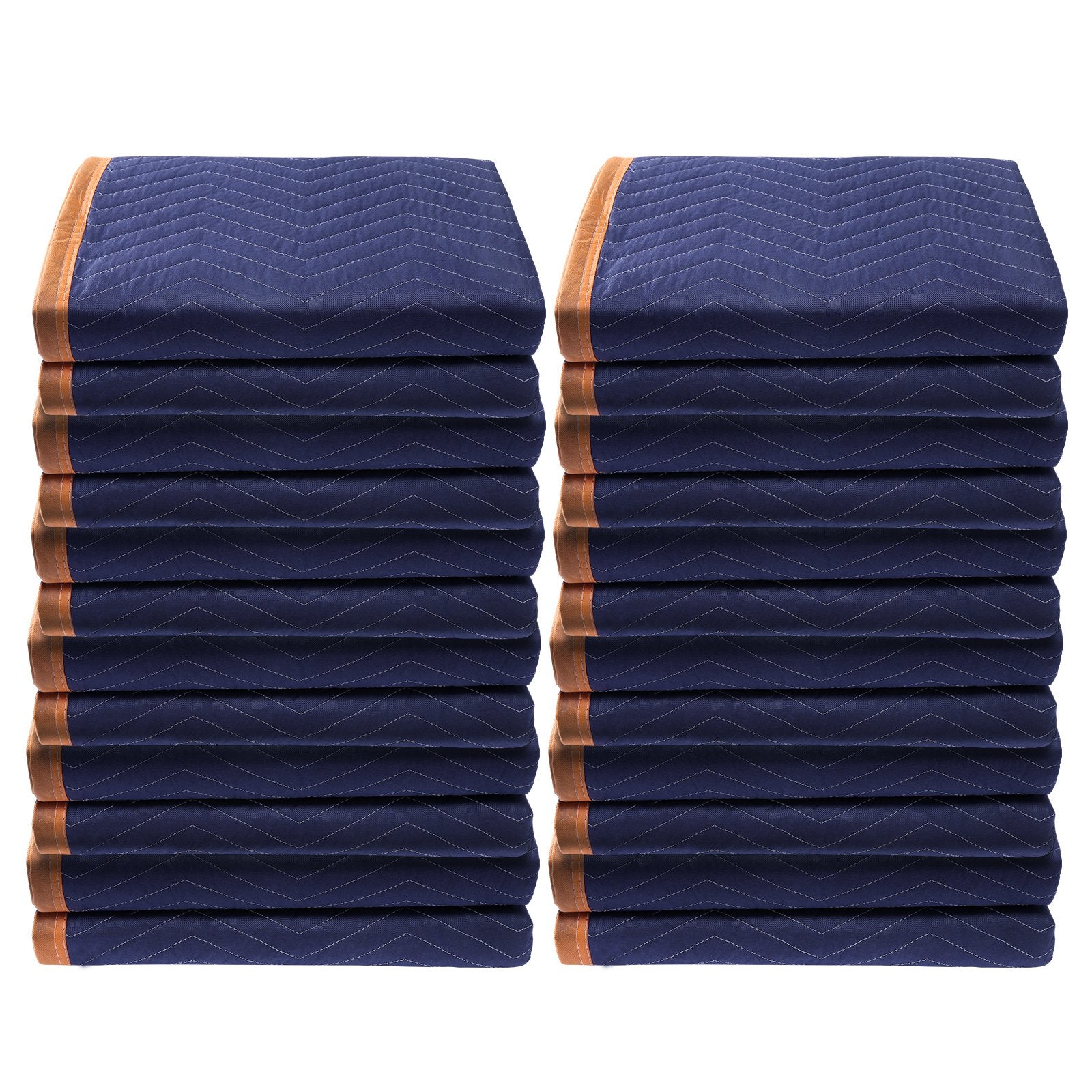 Blankets & Throws: VEVOR Moving Blankets, 2032 x 1829 mm, 15.6 kg/dz, 12 Packs, Professional Non-Woven & Recycled Cotton Packing Blanket, Heavy Duty Mover Pads for Protecting Furniture, Floors, Appliances, Blue/Orange
