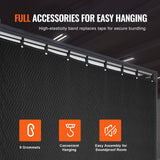 Automotive Repair & Speciality Tools: VEVOR Sound Dampening Blanket, 2438 x 2032 mm Extra Large Studio Grommeted Soundproof Blanket with Grommets, Light Blocker for Door Acoustic Noise Blocking Blanket Studio Sound Absorption Sheet, Black