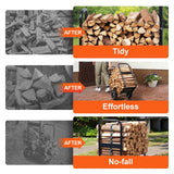 Spreaders & Wheelbarrows: VEVOR Firewood Log Cart Wood Mover Hauler 250 lbs Capacity on PU Wheels Dolly