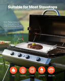 BBQ Tools: VEVOR Stainless Steel Griddle, 23x16 inch Universal Flat Top Rectangular Plate, Gas Grill Griddle for BBQ Grill, Teppanyaki, Portable Family Cookware with Handle, for Camping Tailgating Party