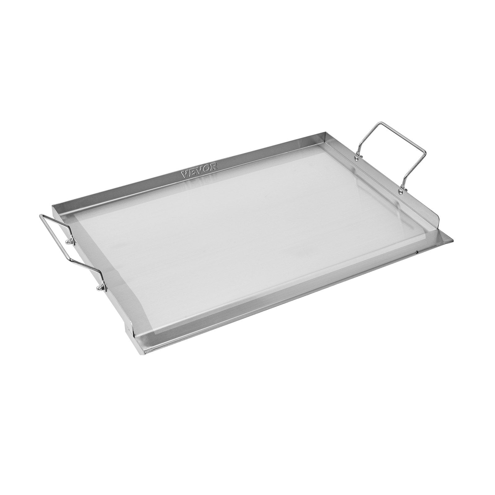BBQ Tools: VEVOR Stainless Steel Griddle, 23x16 inch Universal Flat Top Rectangular Plate, Gas Grill Griddle for BBQ Grill, Teppanyaki, Portable Family Cookware with Handle, for Camping Tailgating Party