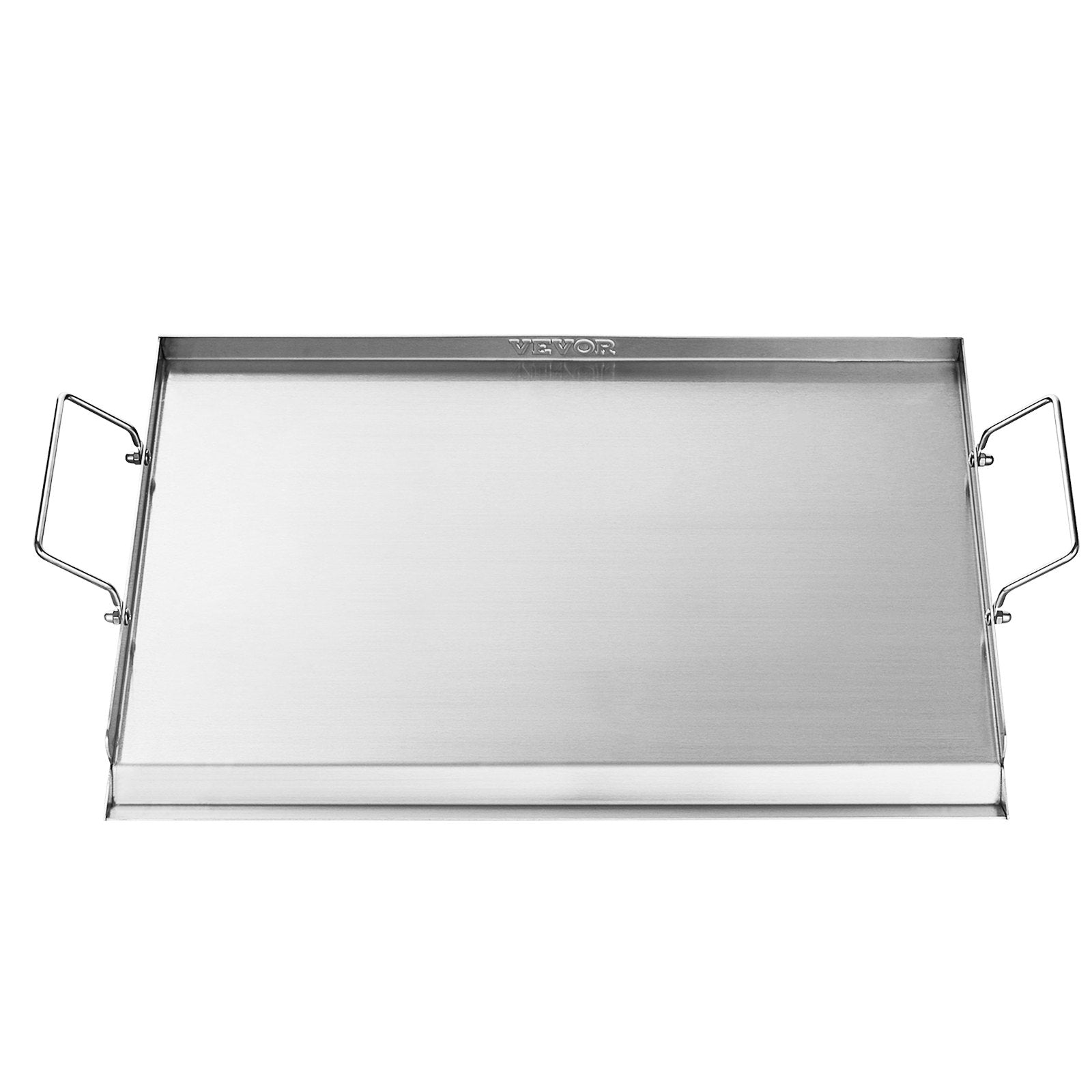 BBQ Tools: VEVOR Stainless Steel Griddle, 23x16 inch Universal Flat Top Rectangular Plate, Gas Grill Griddle for BBQ Grill, Teppanyaki, Portable Family Cookware with Handle, for Camping Tailgating Party