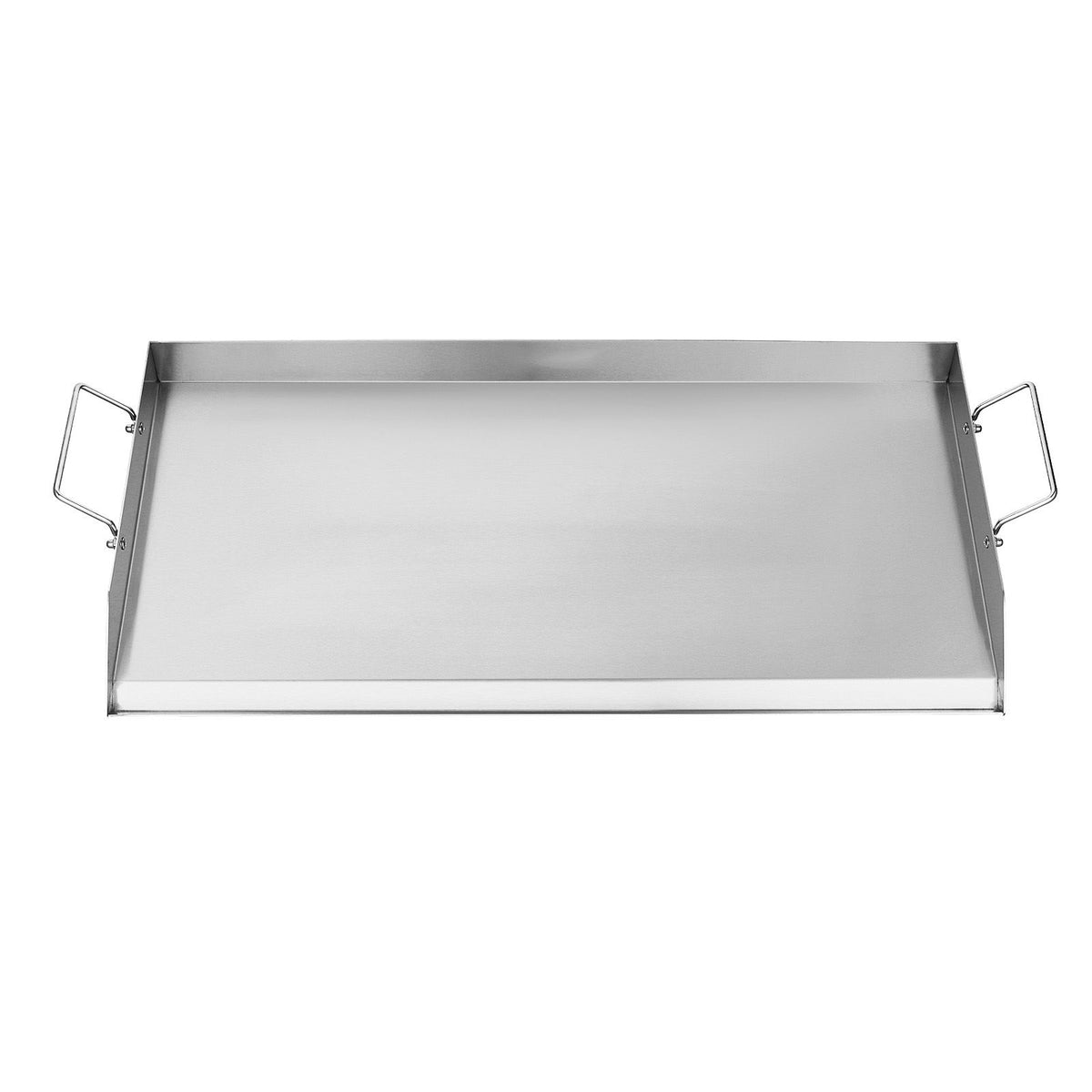 Stainless Steel Griddle, 32x16 inch Universal Flat Top Rectangular Plate, Gas Grill Griddle for BBQ Grill, Teppanyaki, Portable Family Cookware with Handle, for Camping Tailgating Party