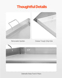 BBQ Tools: VEVOR 36x22 in Flat Top Griddle Stainless Steel Universal BBQ Grill Pan Cookware