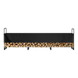 Coat Racks: VEVOR Firewood Rack with Waterproof Cover, 383 x 36 x 117 cm Outdoor Firewood Holder, 660lb Weight Capacity, 1/2 Cord Log Holder, Half-Covered, Powder-coated Wood Storage Rack for Fireplace Deck
