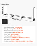 Coat Racks: VEVOR Firewood Rack with Waterproof Cover, 383 x 36 x 117 cm Outdoor Firewood Holder, 660lb Weight Capacity, 1/2 Cord Log Holder, Half-Covered, Powder-coated Wood Storage Rack for Fireplace Deck