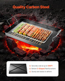 Paddles & Oars: VEVOR Carbon Steel Griddle, 24x16 inch Universal Flat Top Rectangular Plate, Gas Grill Griddle for BBQ Grill, Teppanyaki, Portable Family Cookware with Handle, for Camping Tailgating Party