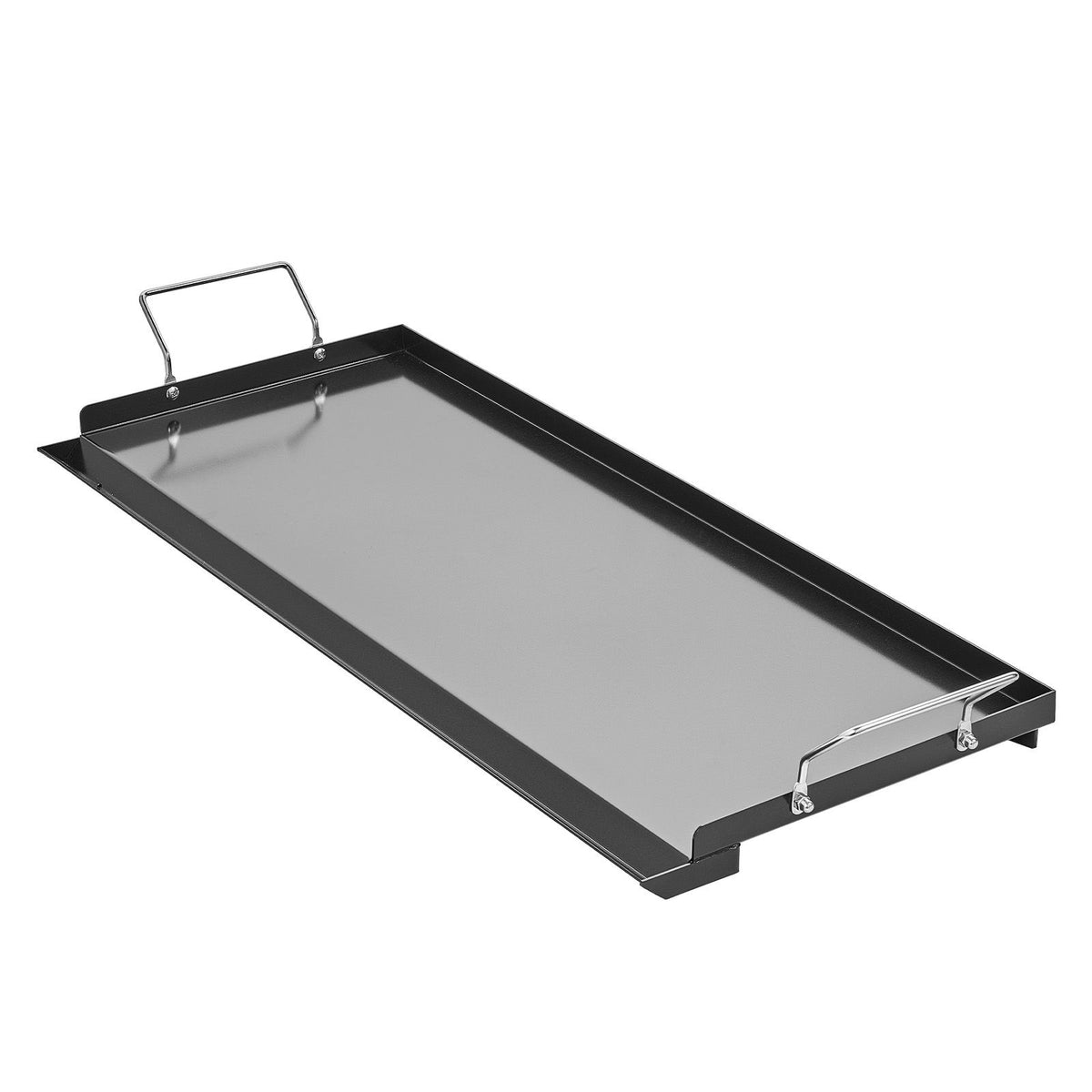 Carbon Steel Griddle, 32x14 inch Universal Flat Top Rectangular Plate, Gas Grill Griddle for BBQ Grill, Teppanyaki, Portable Family Cookware with Handle, for Camping Tailgating Party