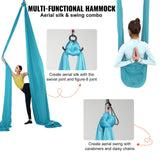 Fishing Tackle: VEVOR Aerial Silk & Yoga Swing, 10 m Length, Aerial Yoga Hammock Kit with 100gsm Nylon Fabric, Full Rigging Hardware & Easy Set-up Guide, Antigravity Flying for All Levels Fitness Bodybuilding, Blue