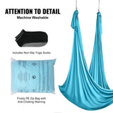 Fishing Tackle: VEVOR Aerial Silk & Yoga Swing, 10 m Length, Aerial Yoga Hammock Kit with 100gsm Nylon Fabric, Full Rigging Hardware & Easy Set-up Guide, Antigravity Flying for All Levels Fitness Bodybuilding, Blue