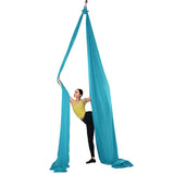 Fishing Tackle: VEVOR Aerial Silk & Yoga Swing, 10 m Length, Aerial Yoga Hammock Kit with 100gsm Nylon Fabric, Full Rigging Hardware & Easy Set-up Guide, Antigravity Flying for All Levels Fitness Bodybuilding, Blue